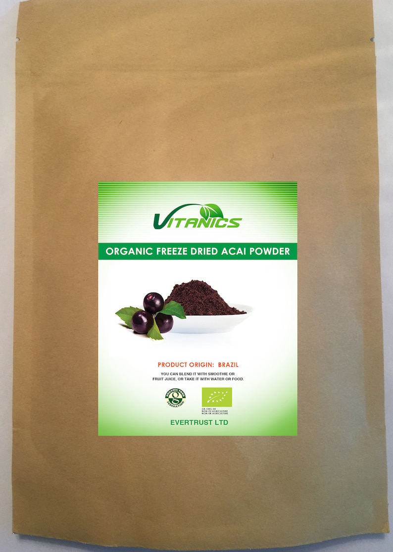 Organic Freeze Dried Finest Acai Berry Powder - Etsy