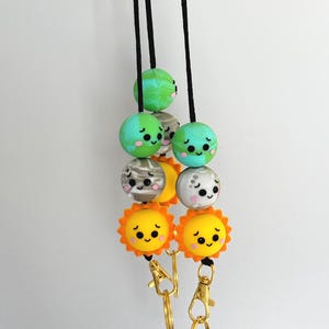 Cordón para profesor de Ciencias de la Tierra Sol y Luna - Profesor de STEM, ciencias, primaria