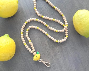 Lemon Teacher Lanyard| • Teacher, Elementary Teacher • Customize with name