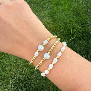 Pearl Bracelet Collection ~ simple beaded bracelet - Gift for her, mom, girlfriend, wife, friend