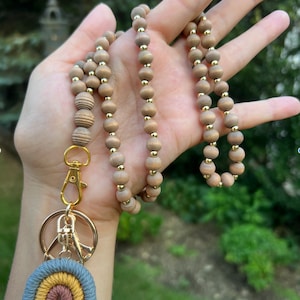 Custom Dark Wood Lanyard - customize to say what you would like