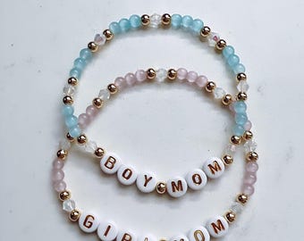 Personalisierte Wort Armband, Kinder Name Armband, Junge Mädchen Mama Armband, Benutzerdefinierte Name Perlen Armband, personalisierte Geschenk, Stretch Armband
