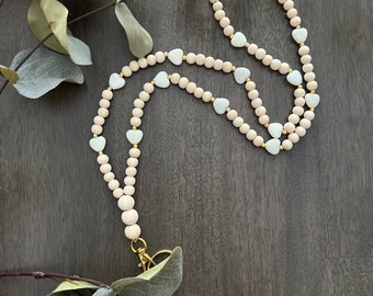 Heart and Wood Lanyard | Valentine’s Day • love • lanyard • wood lanyard • teacher lanyard