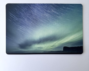 Northern Lights Birthday Card – Aurora Borealis Photography Art, Celestial Greeting Card, Unique Nature Gift