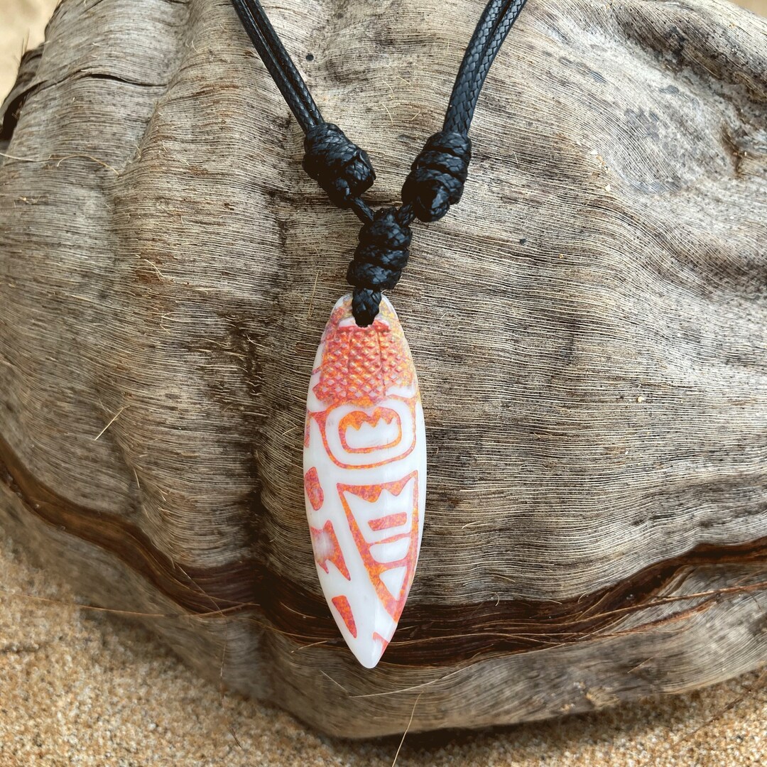 Ecofriendly Surfboard Necklace.perfect Gift for Surfers & Water Sports