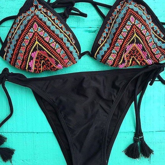 designer triangle bikini