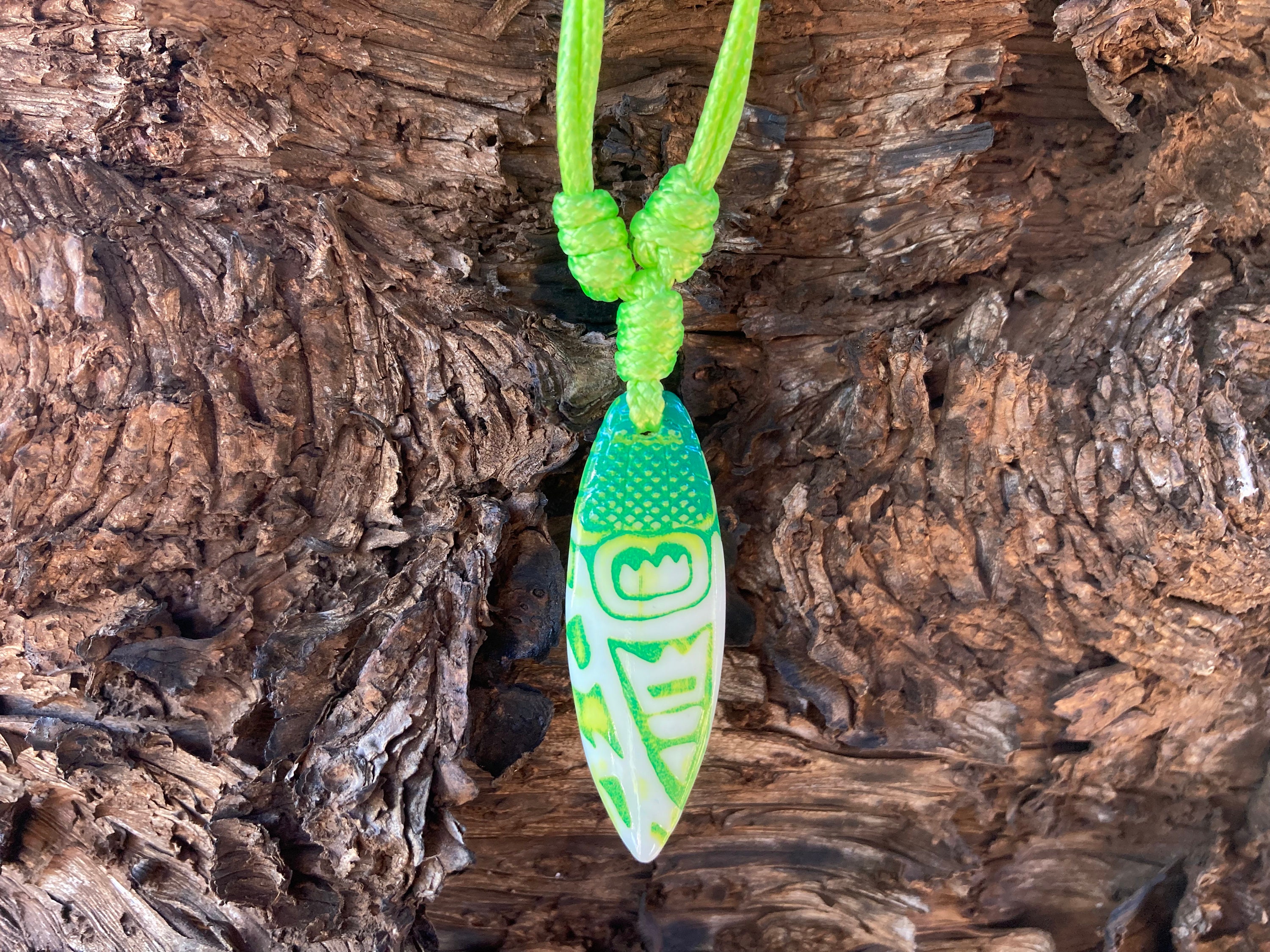 Ecofriendly Surfboard Necklace.perfect Gift for Surfers & Water Sports