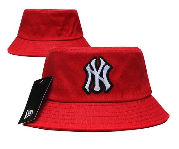 Yankees Red Bucket Hat Adult Size 