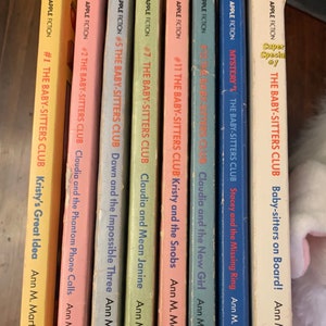 The Baby-Sitters Club Book Series by Ann M. Martin Vintage 80s books