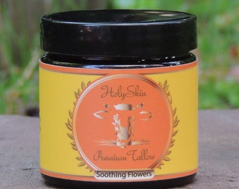 Herbal infused Tallow Balm Soothing Flowers