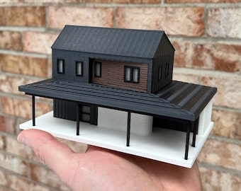 Custom Model of Your House, Scale Model Home or Office Building, Realtor Closing Gift, Fast Delivery, Optional Lighting