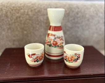 Kutani sake set - vintage