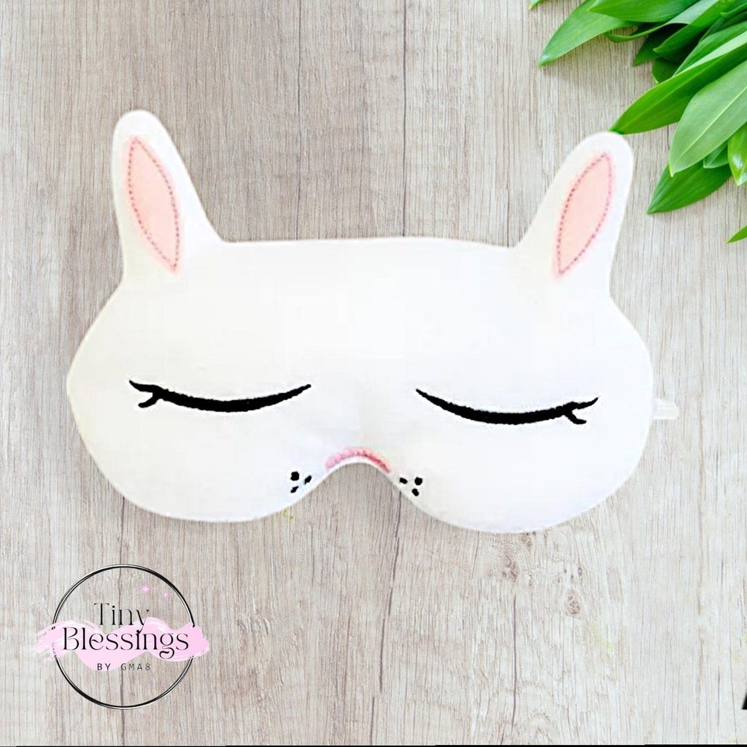 Bunny Sleep Mask - Etsy