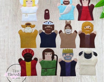 Nativity Hand Puppet Set of 12