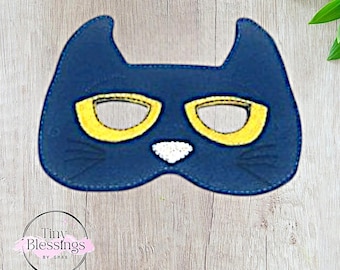 Blue Cat Pretend Play Felt Mask