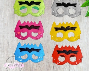 Máscaras de fieltro para juegos de simulación de monstruos de colores