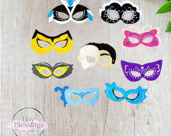 Máscaras de fieltro para juegos de simulación de mascarada