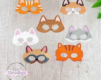 Cat Inspired Pretend Play Felt Masks