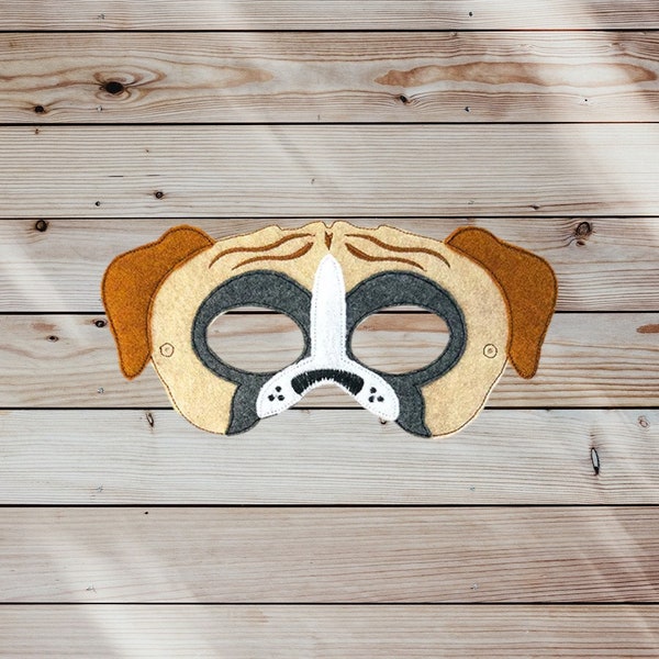 Boxer Pretend Play Felt Mask