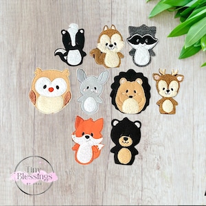 Woodland Animals Felt Finger Puppets