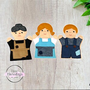 Hanzel and Gretal Hand Puppets - Set of 3
