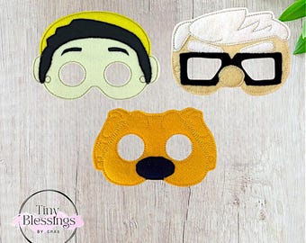 Máscaras de fieltro para juegos de simulación de Carl y sus amigos UP