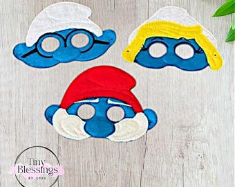 Máscaras de fieltro para juegos de simulación de familia de gnomos