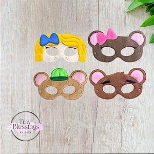 Goldi and 3 Bears Pretend Play Felt Masks
