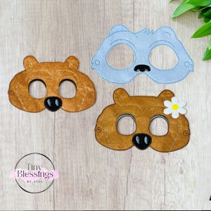 Grizzy and Friends Pretend Play Felt Mask