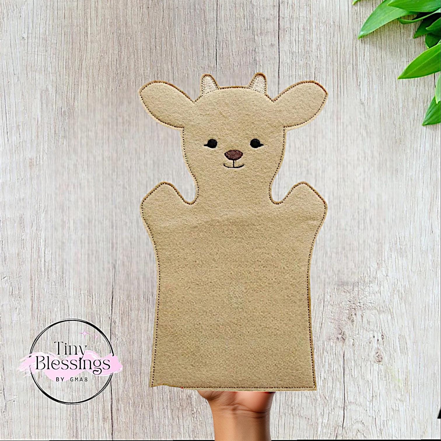 Marionnette chèvre 27cm 100% recyclée Marionnette chèvre 27cm 100% recyclée