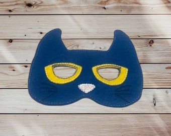 Blue Cat Pretend Play Felt Mask