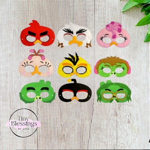 Bird Gang Pretend Play Felt Masks