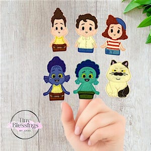 Sea Monster Felt Finger Puppets