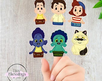 Sea Monster Felt Finger Puppets