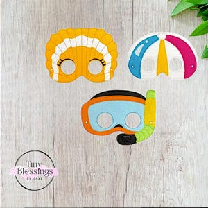 At the Beach Pretend Play Felt Masks