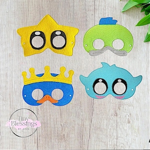 Plumber Boys Friends Pretend Play Felt Mask