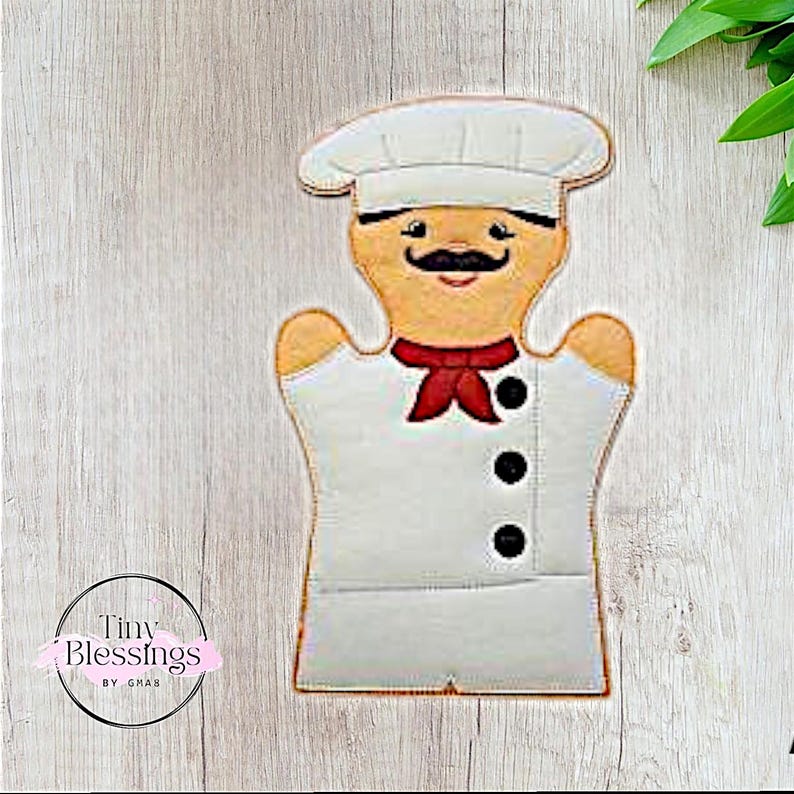 Cheff Hand Puppet Chef Hand Puppet - Etsy