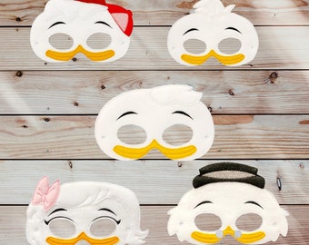 Duck Family Pretend Play Felt Masks