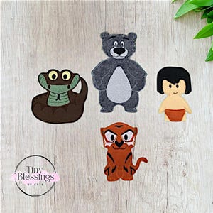 Vilten vingerpoppetjes Jungle Boy