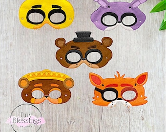 Máscaras de fieltro para juegos de simulación de Freddy