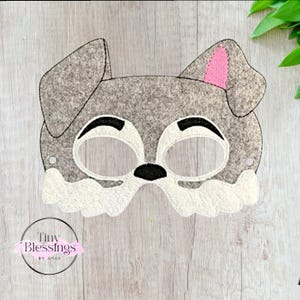Scruffy Dog Pretend Play Felt Mask