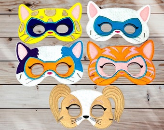 Wonderful Kitty Pretend Play Masks