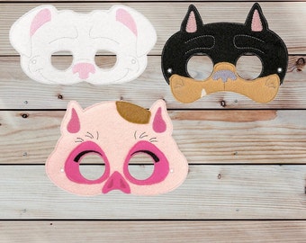 DC League Animals Pretend Play Felt Mask