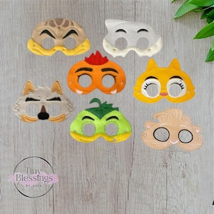 Bad Guys Inspired Pretend Play Felt Masks