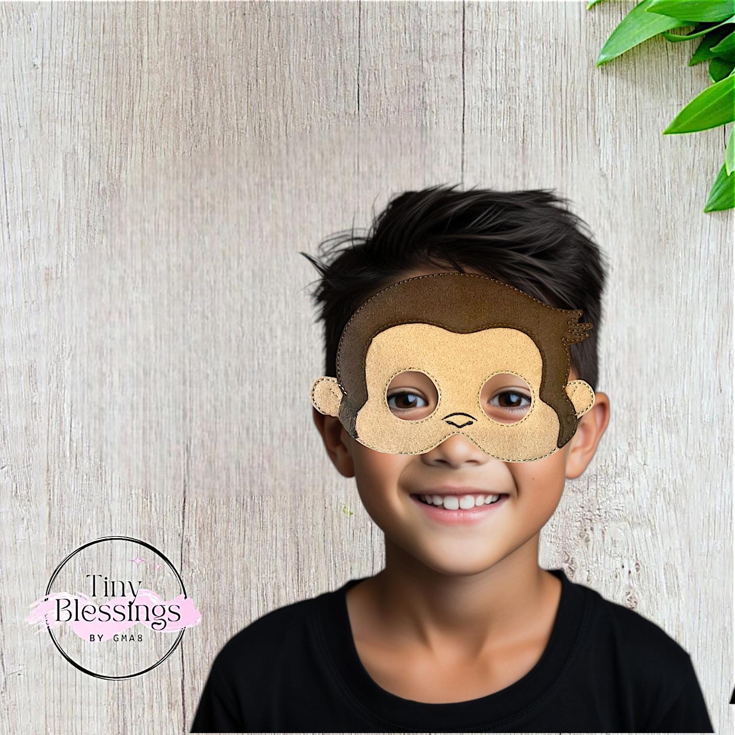 Curious Monkey Pretend Play Felt Mask - Etsy