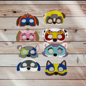 PAW Patrol Masks Printable Black and White - Get Coloring Pages