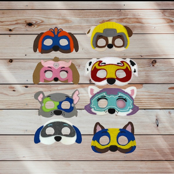 Mighty PP Dog Pretend Play Felt Masks