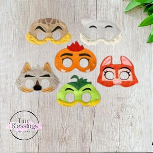 Bad Guys Inspired Pretend Play Felt Masks