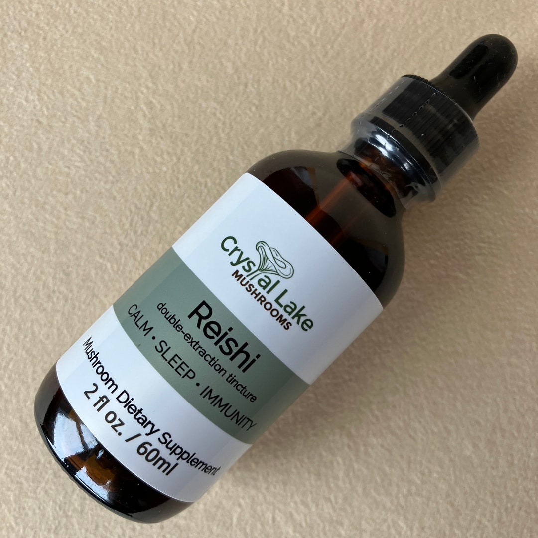 Reishi Mushroom Extract 2 Fl.oz/60ml double Extraction, Tincture