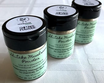 Shiitake Mushroom Powder (Net wt: 0.25oz)